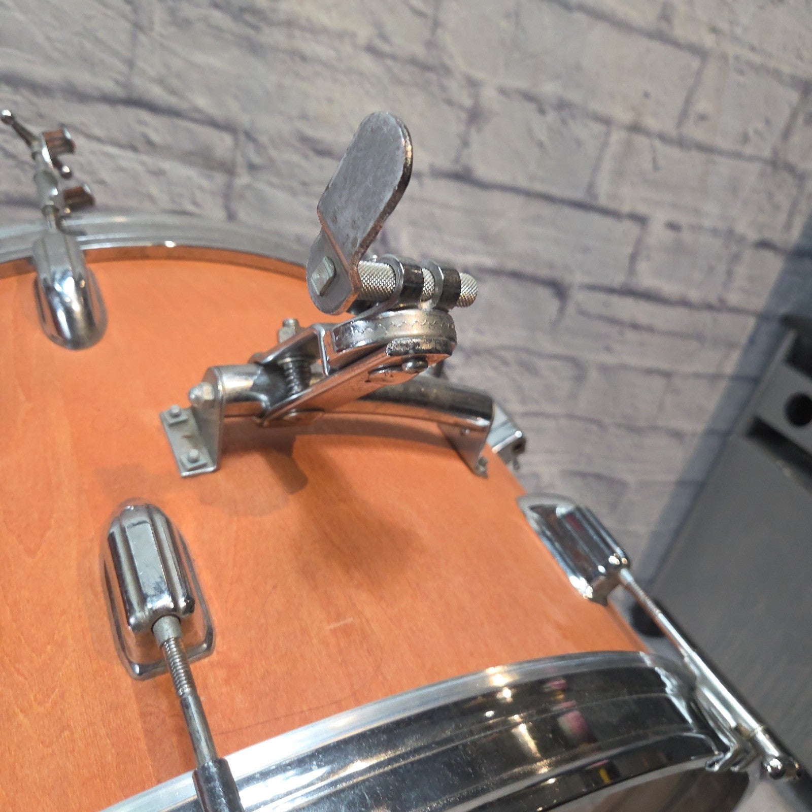 Pearl 1970s Era ( striped finish - model unknown) 3 Piece Drum  Drum Kit
