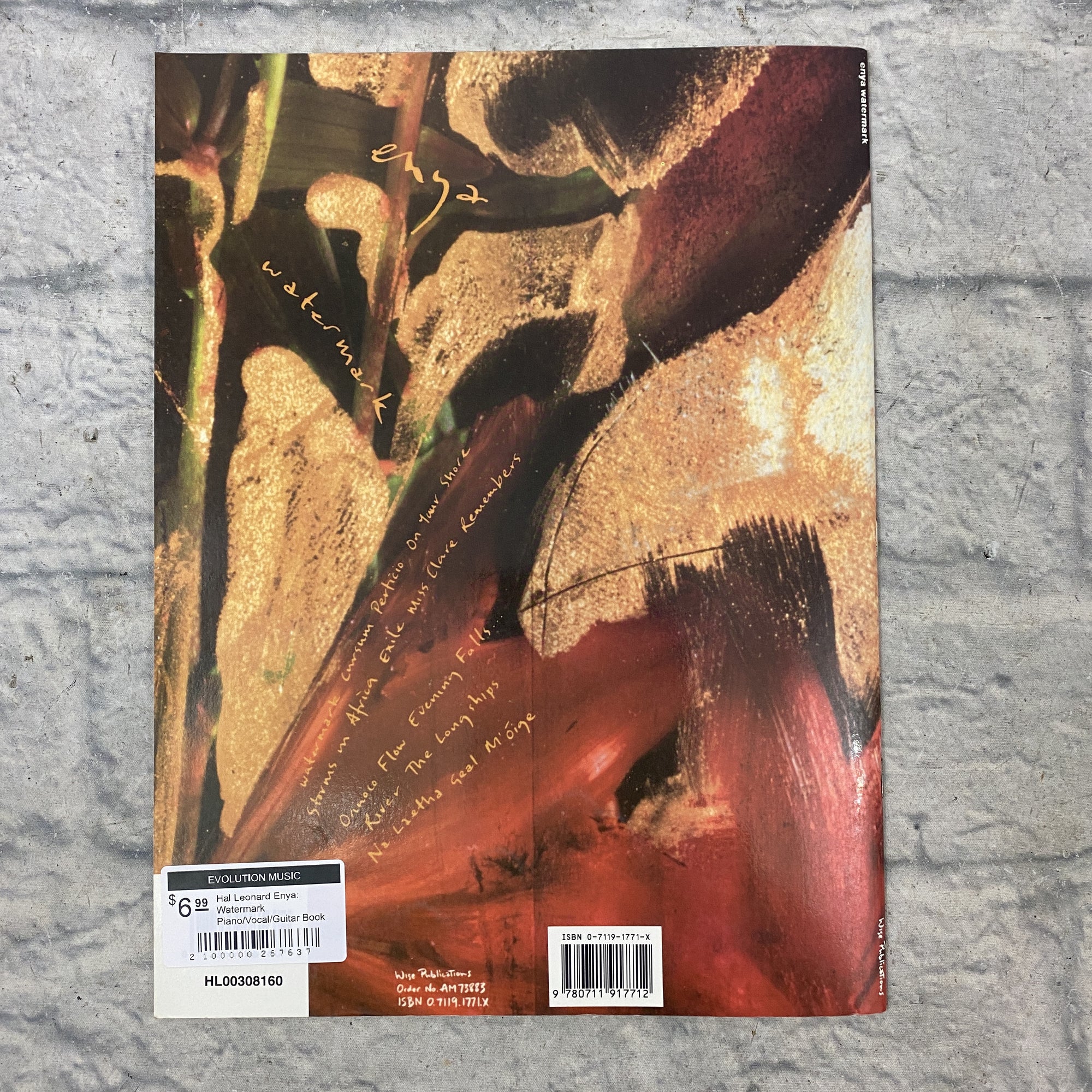 Hal Leonard Enya: Watermark Piano/Vocal/Guitar Book