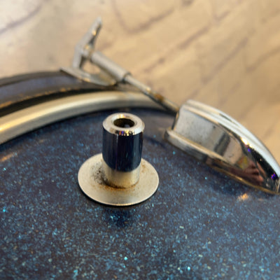 Unknown Vintage Japan Kick Drum Blue Sparkle