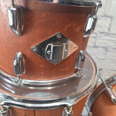 Pearl 1970s Era ( striped finish - model unknown) 3 Piece Drum  Drum Kit