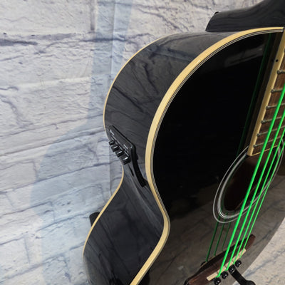 Ibanez AEB5E-BK ( Green Strings)  Acoustic Bass
