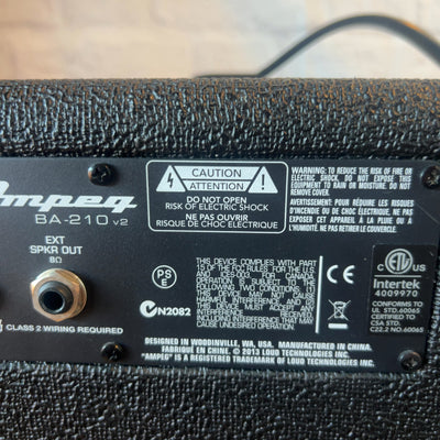Ampeg BA210 V2 Bass Guitar Combo Amp