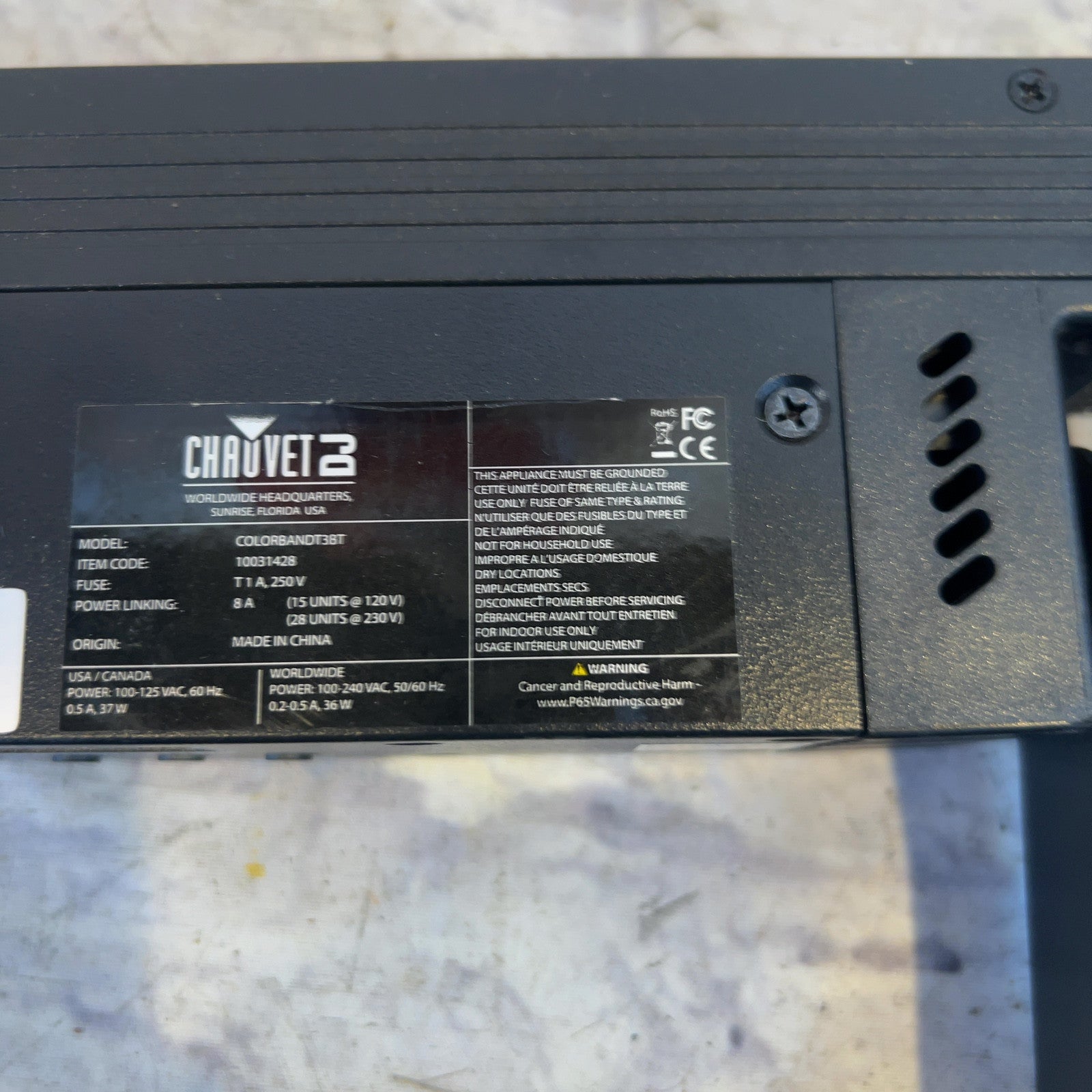 Chauvet Colorband T3BT $) Inch LED Bar with Bluetooth