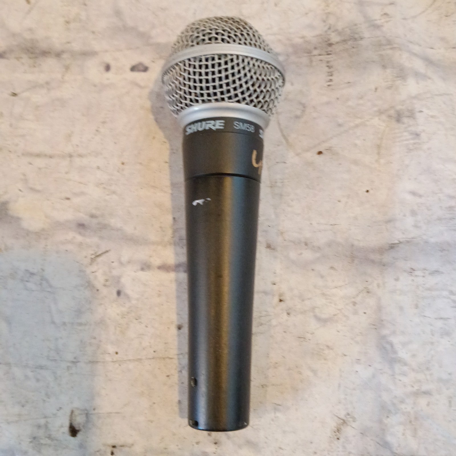 Shure SM58 Dynamic Microphone with Dented Windscreen