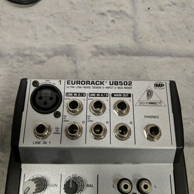 Behringer Eurorack UB502 5 Channel Mixer with Power Supply