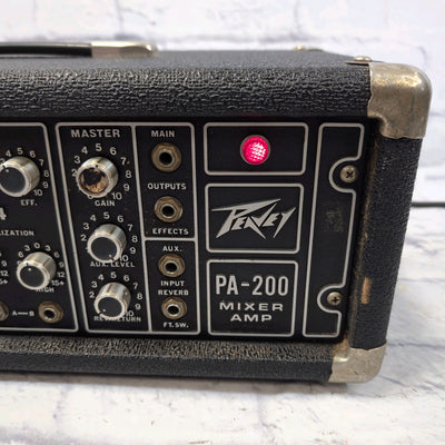 Peavey PA-200 Mixer Amp 4 Channel Powered Mixer PA Head