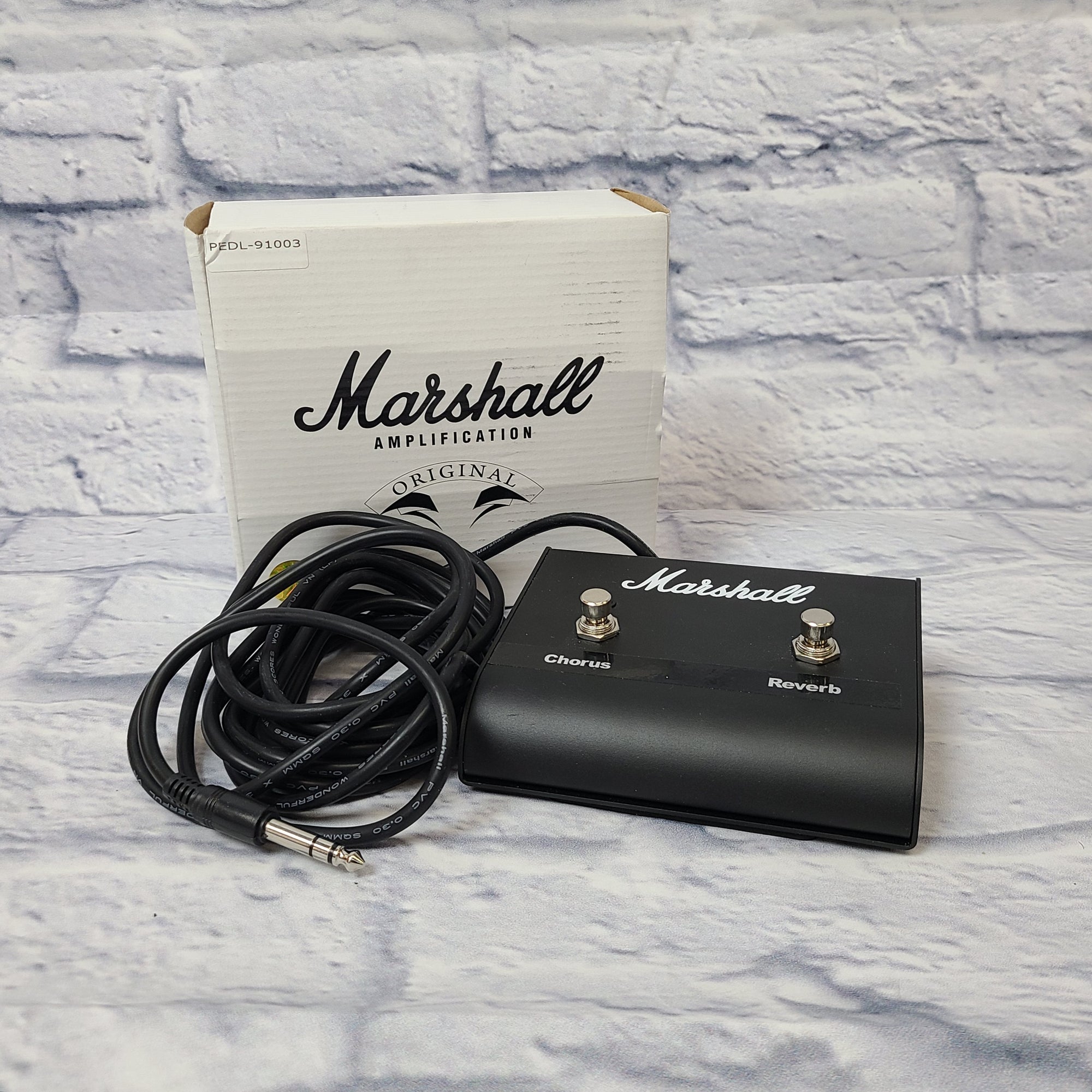 marshall reverb pedal Marshall Dual LED Chorus Reverb Footswitch