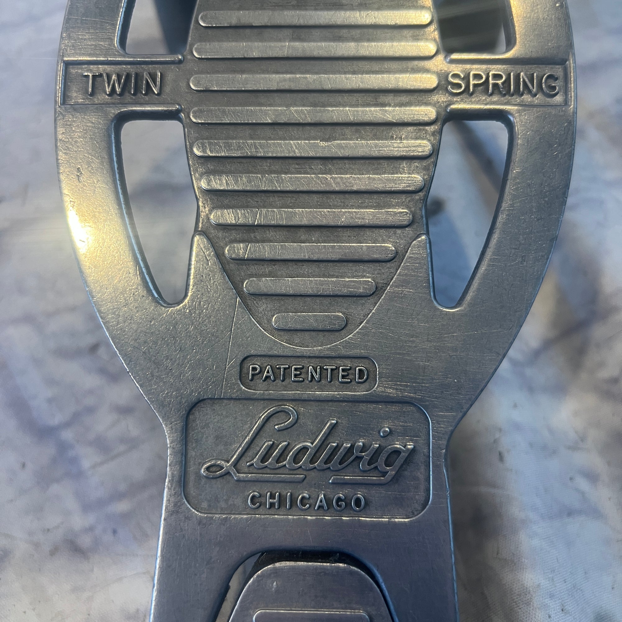 Ludwig Vintage Speed King Kick Pedal Refinished.