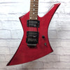 Jackson Kelly PS-67 MIJ Electric Guitar - Transparent Red Flame