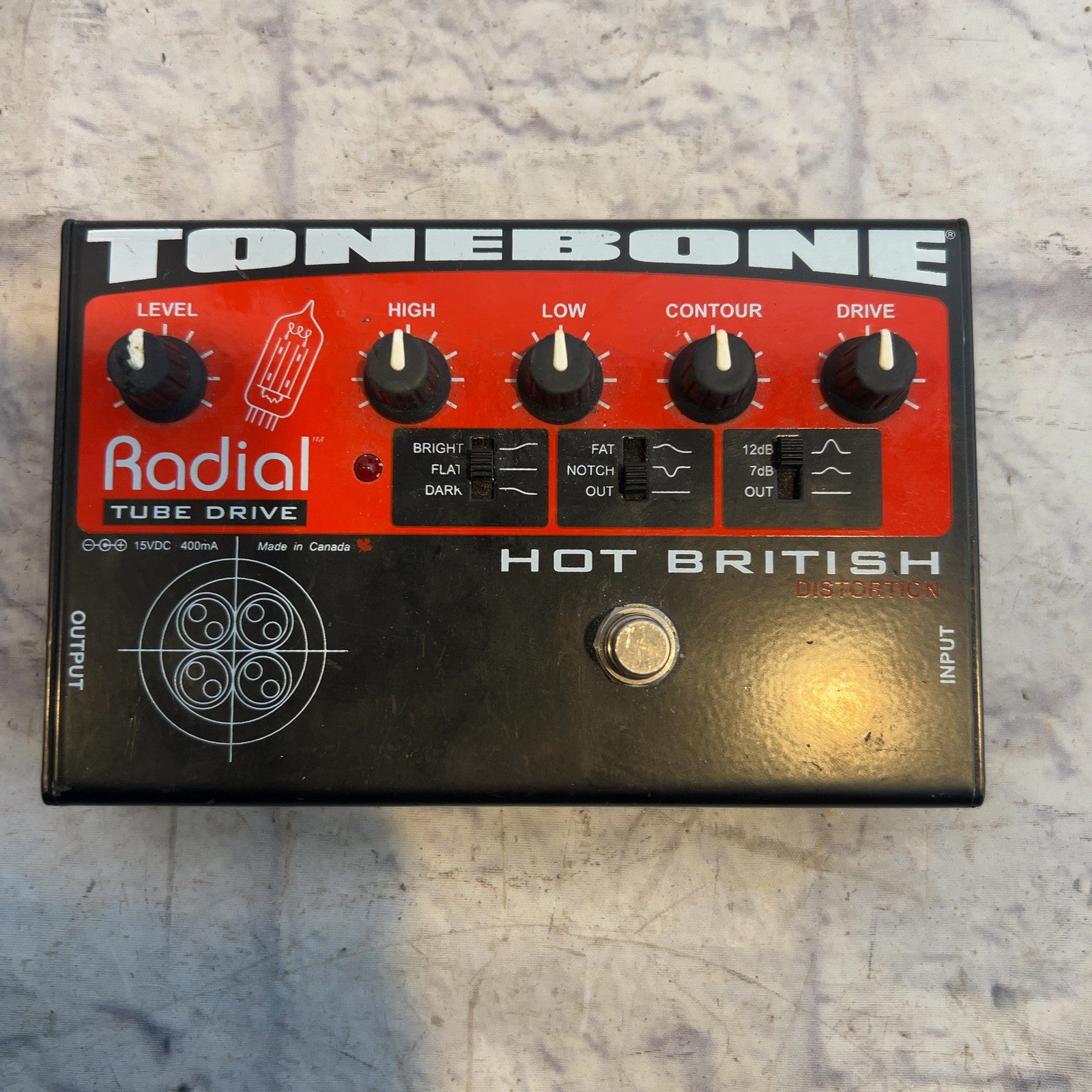 Radial Hot British distortion Overdrive pedal