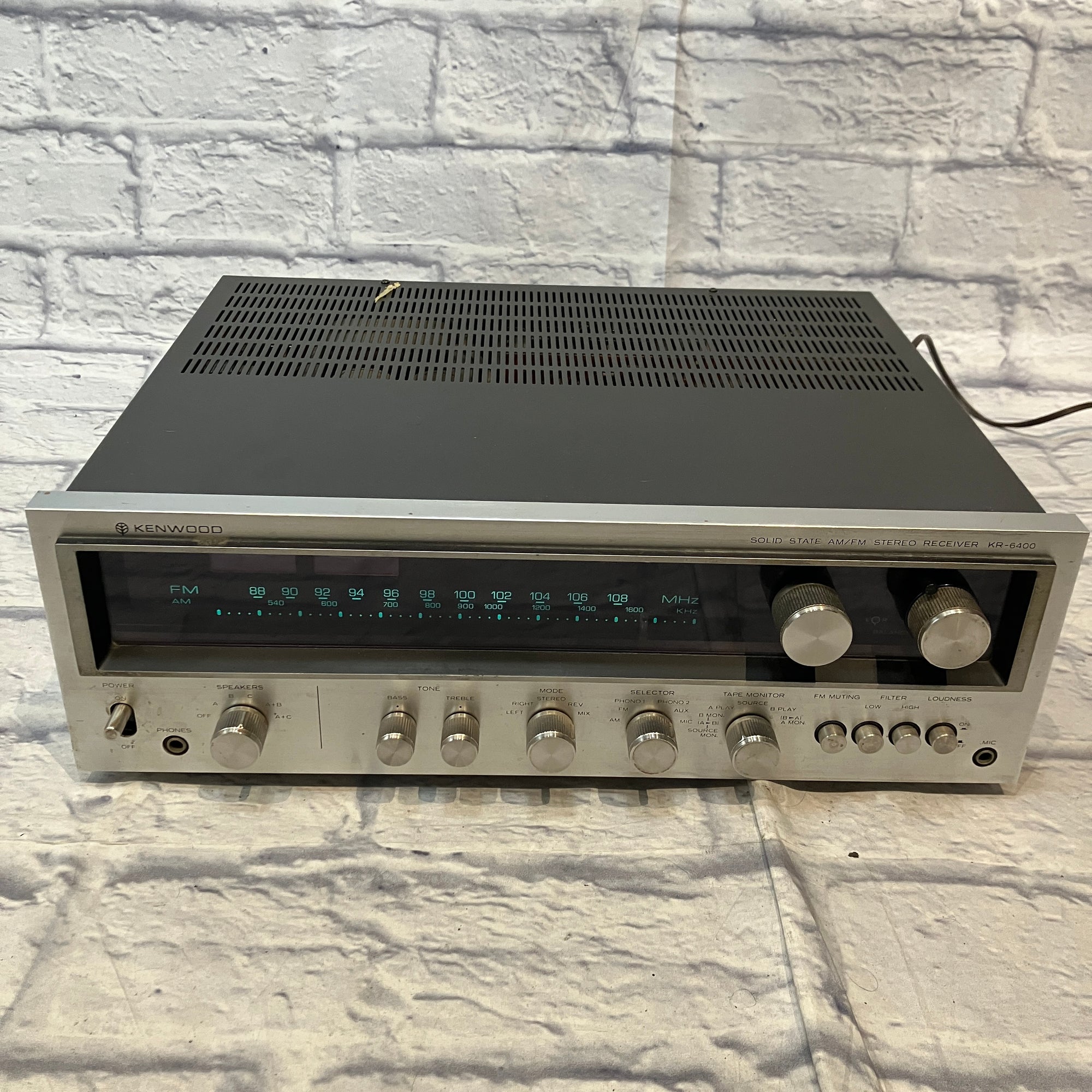 Kenwood KR-6400 Stereo Receiver - AS IS