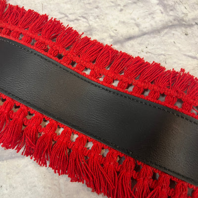 Unknown Vintage Fuzzy Boho Guitar Strap