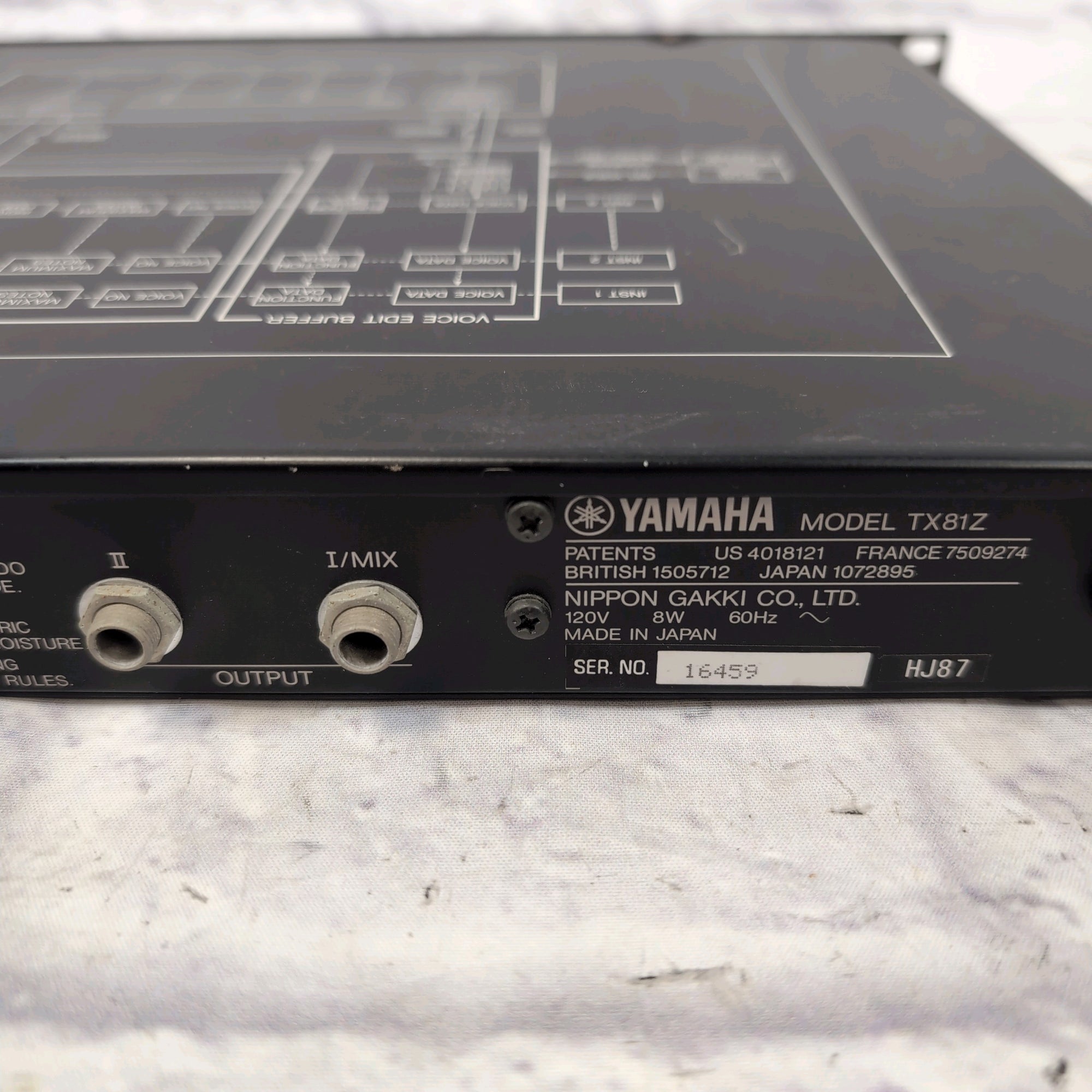 Yamaha  TX81Z FM Tone Generator Rack Synth