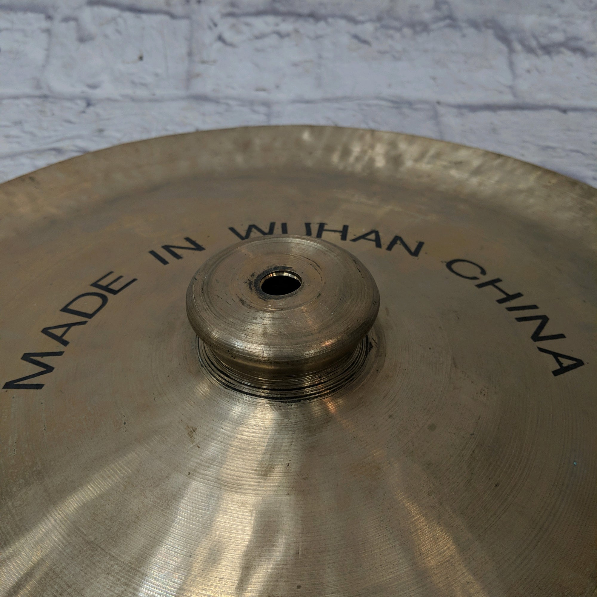world percussion China Cymbal Made in Wuhan CRACKED