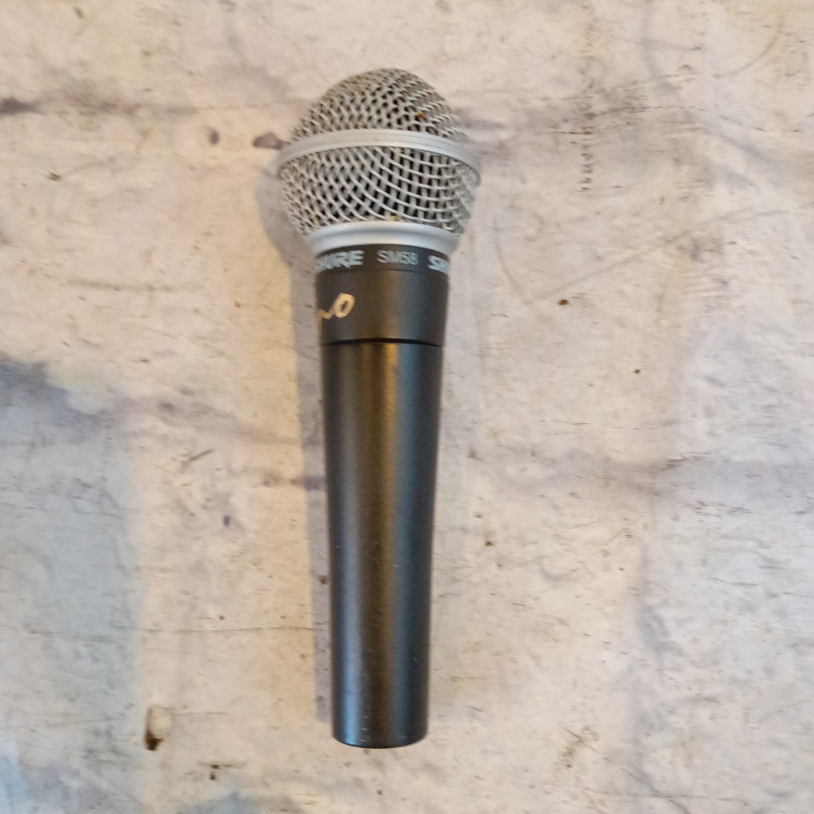 Shure SM58 Dynamic Microphone with Dented Windscreen
