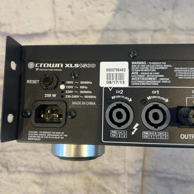 Crown XLS1500 Power Amp