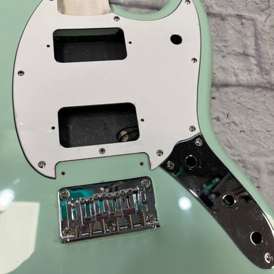 Squier Surf Green Mustang Body Modified