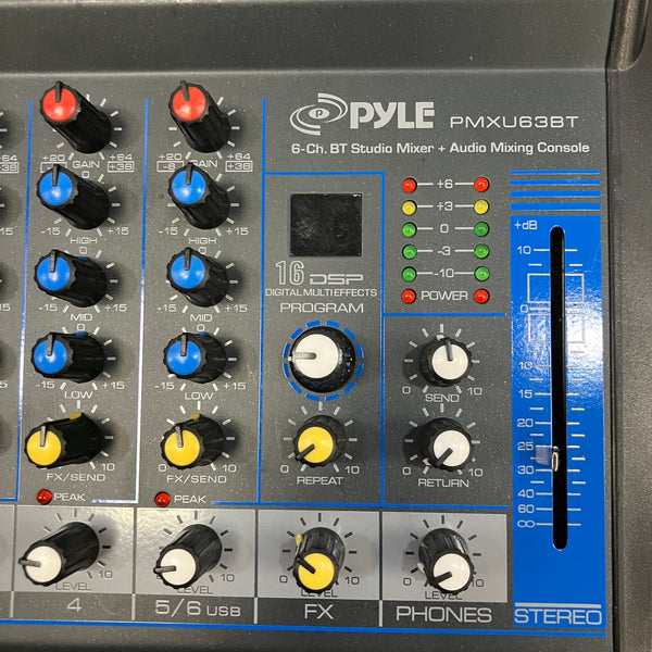 Pyle PMXU63BT 6 Channel Bluetooth Mixer - Evolution Music