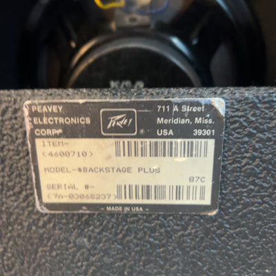 Peavey Backstage Plus Guitar Combo Amp