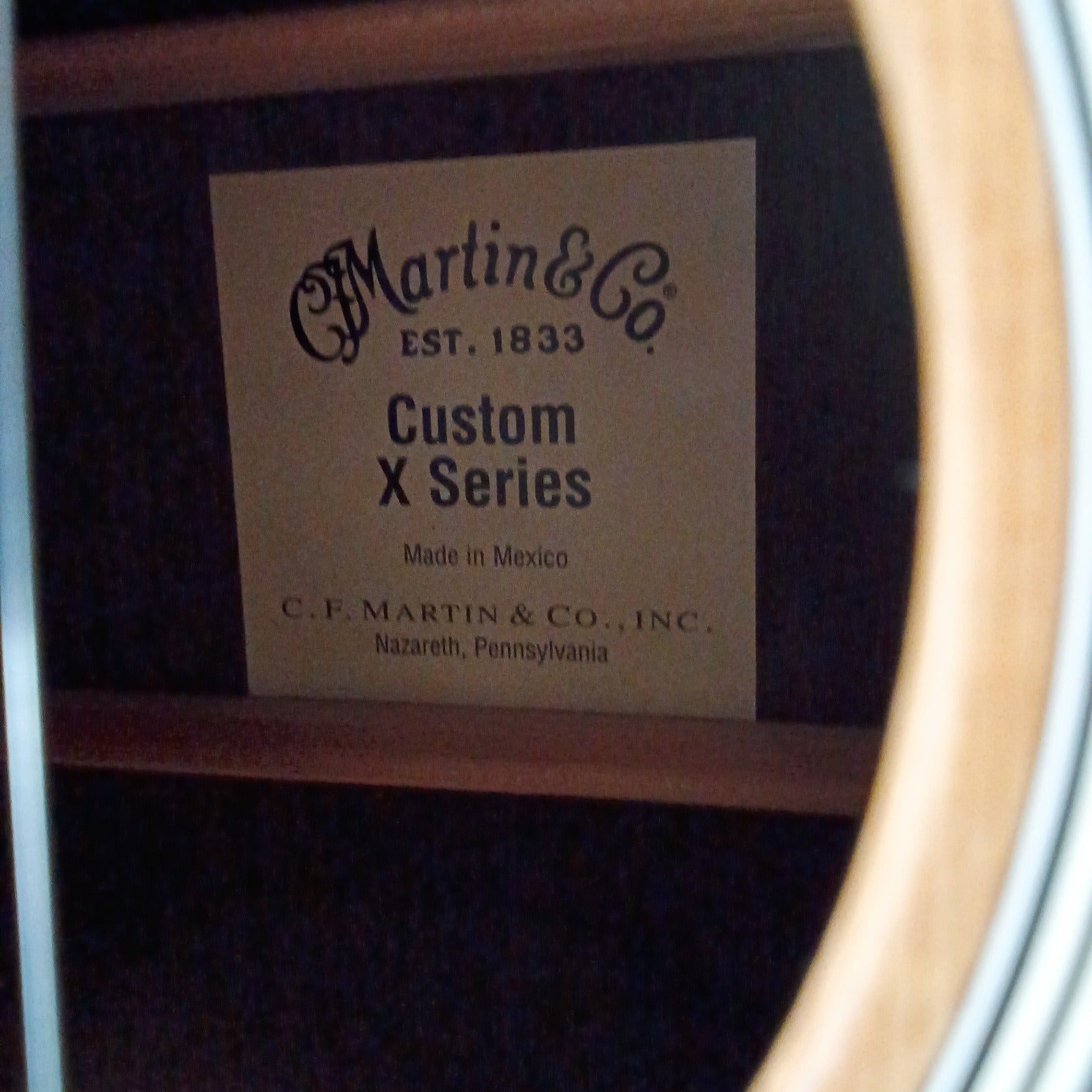 Martin Custom X Series (made in Mexico) Acoustic Guitar