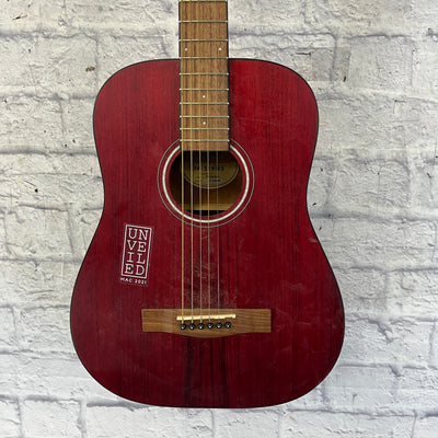 Fender FA-15 Red Short Scale Acoustic Guitar