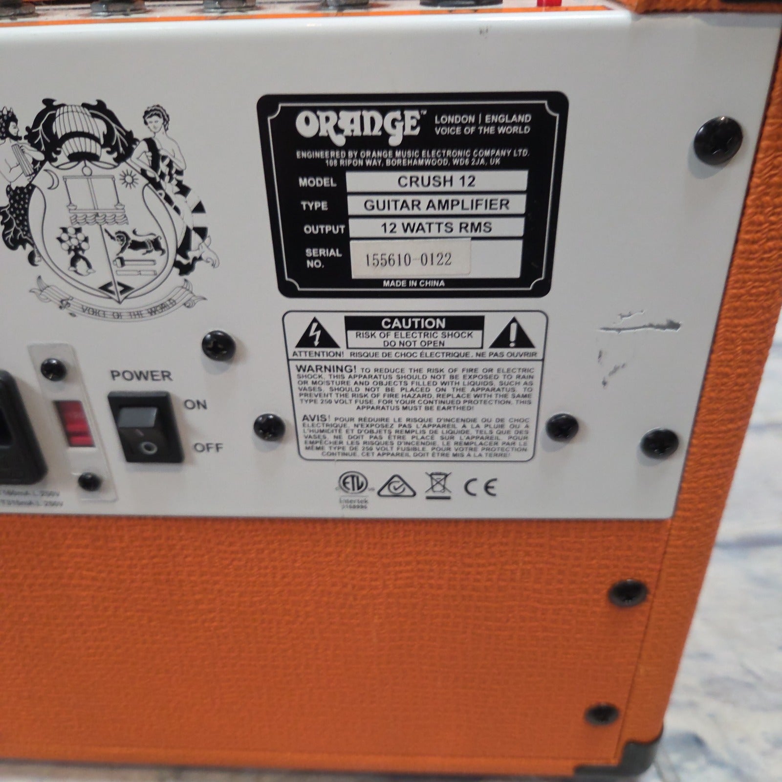 Orange Amps Crush 12 Amps