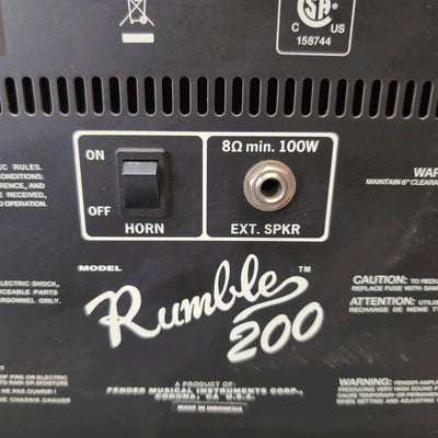 Fender Rumble 200 V3 Bass Combo Amp