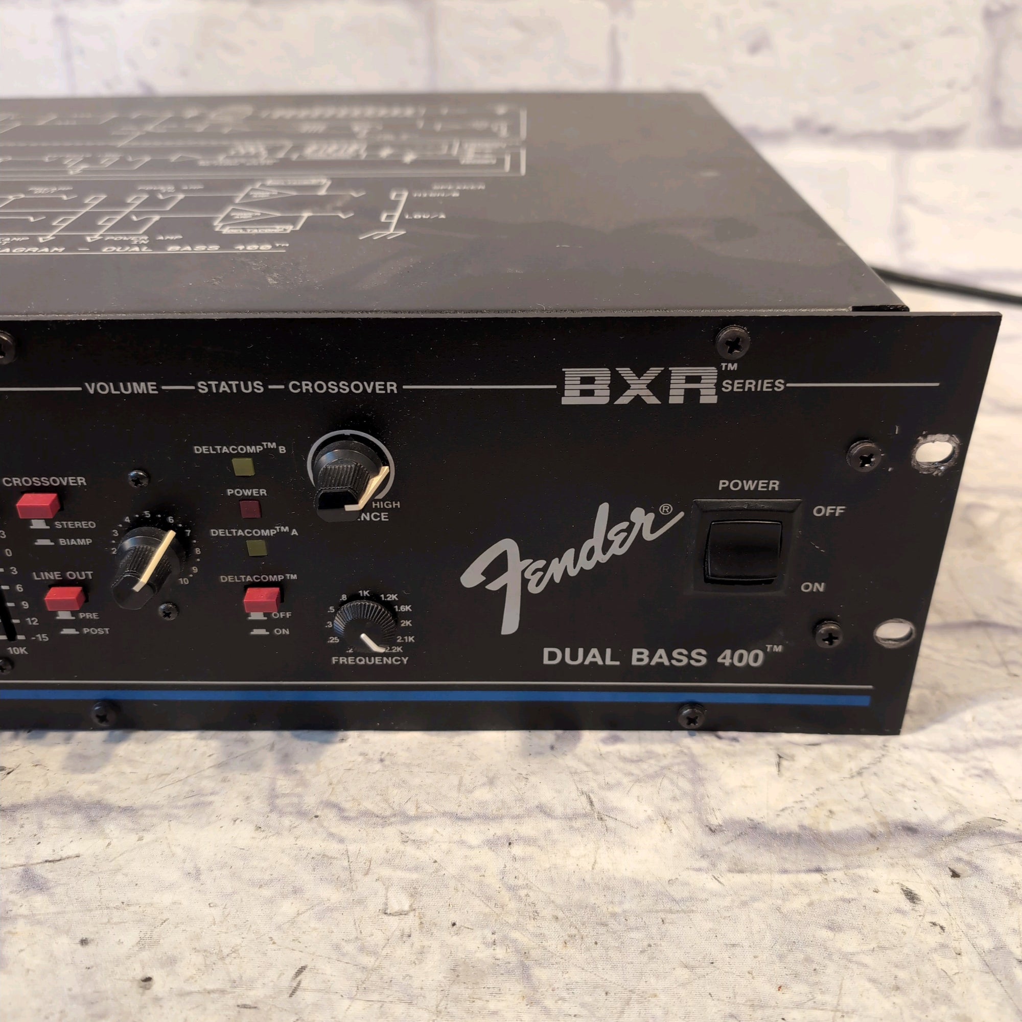 Fender BXR Dual Bass 400 Rack Mount Bass Amp Head