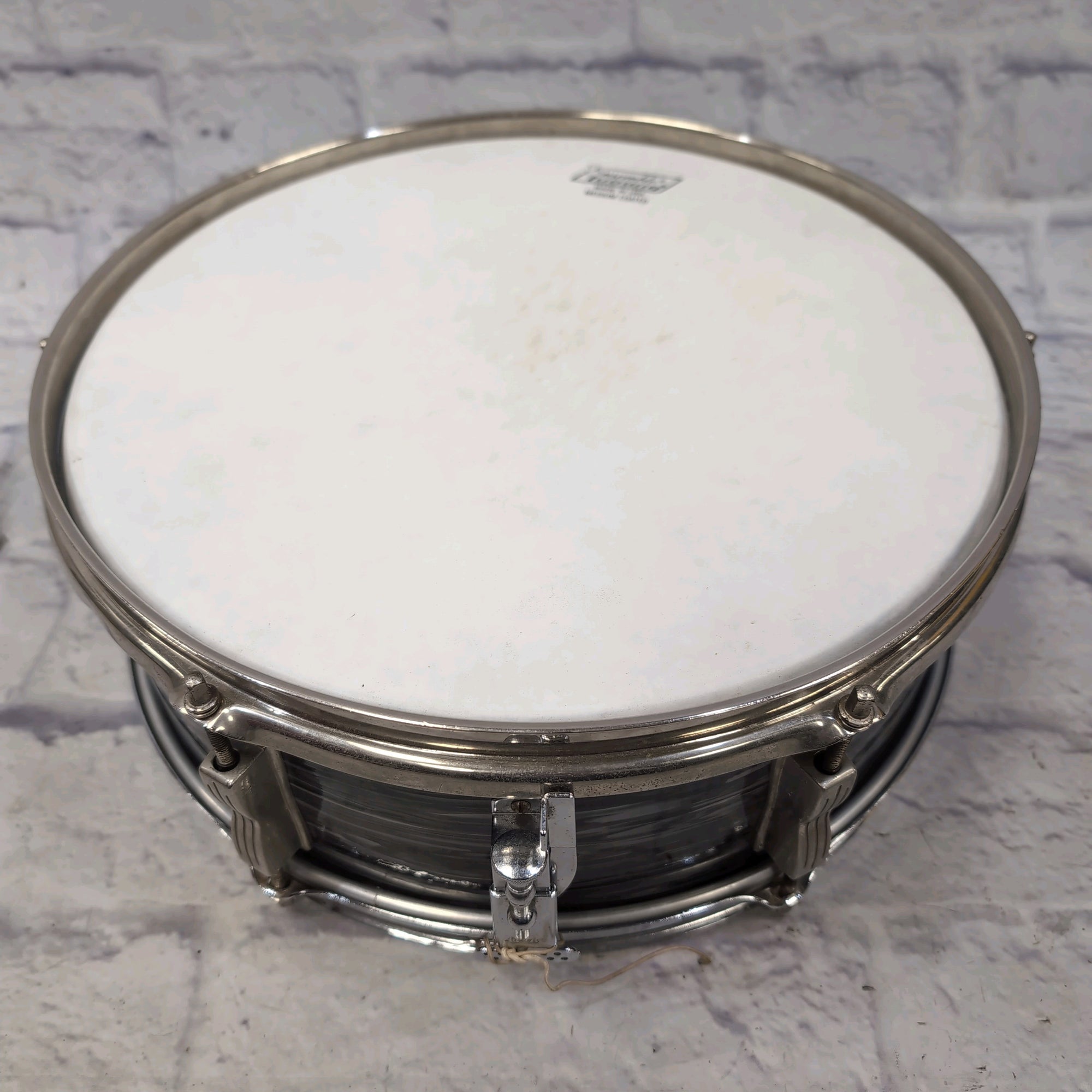 Ludwig Pioneer 5x14" Snare Drum Black Oyster Pearl Keystone Badge Vintage 1964