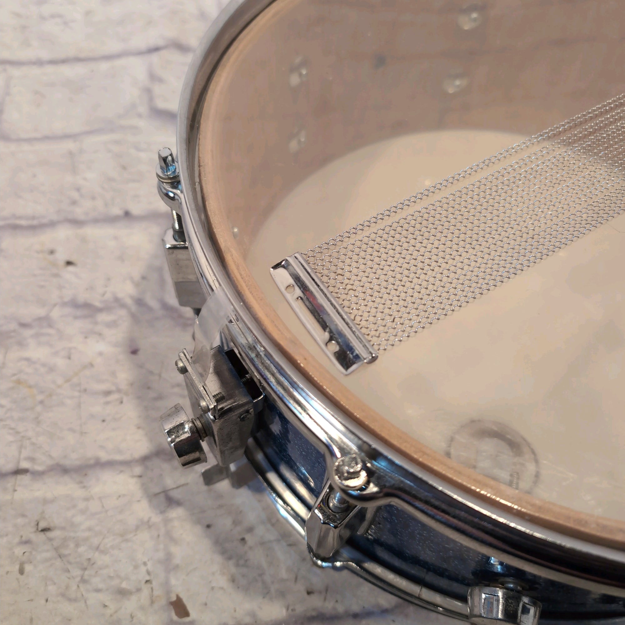 Unknown 14x6 Vintage Blue Sparkle Snare Made in Taiwan
