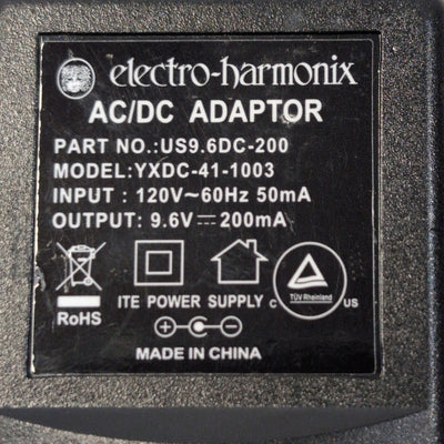 Electro-Harmonix YXDC-41-1003 9V DC Center Negative 200mA Power Supply