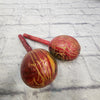 Unknown Red Maracas Pair