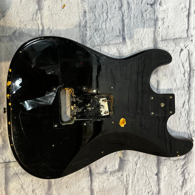 Unknown Black Strat Body