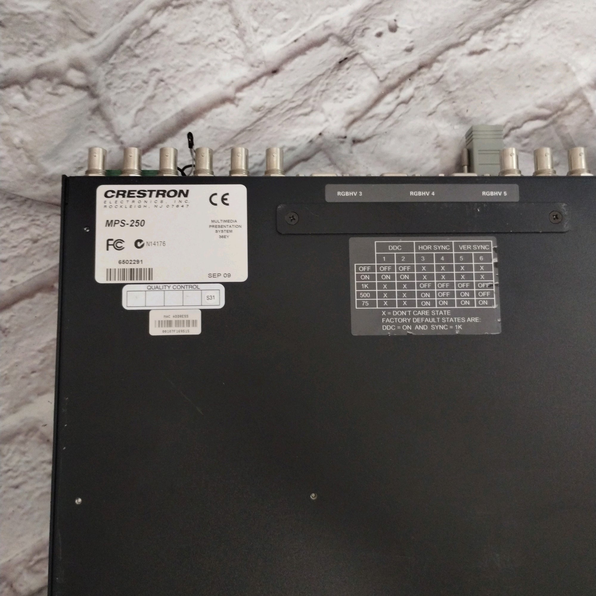 Crestron MPS-250 Professional Multimedia System