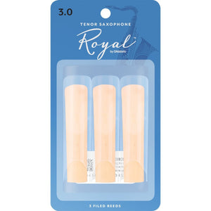 D'addario Rico Royal Tenor Saxophone Reeds 3.0 - 3 Pack