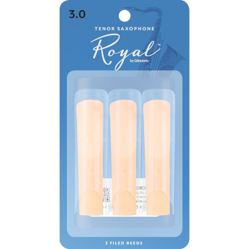 D'addario Rico Royal Tenor Saxophone Reeds 3.0 - 3 Pack