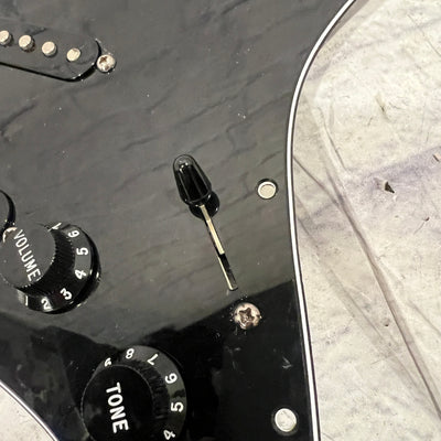 Unknown SSS Black Strat Loaded Pickguard