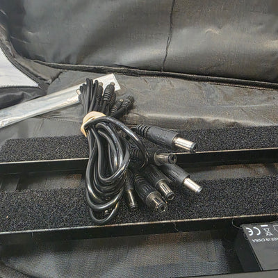 Aklot APB-03 Pedalboard 19" x 5" w/ Power Supply and 9v Cables
