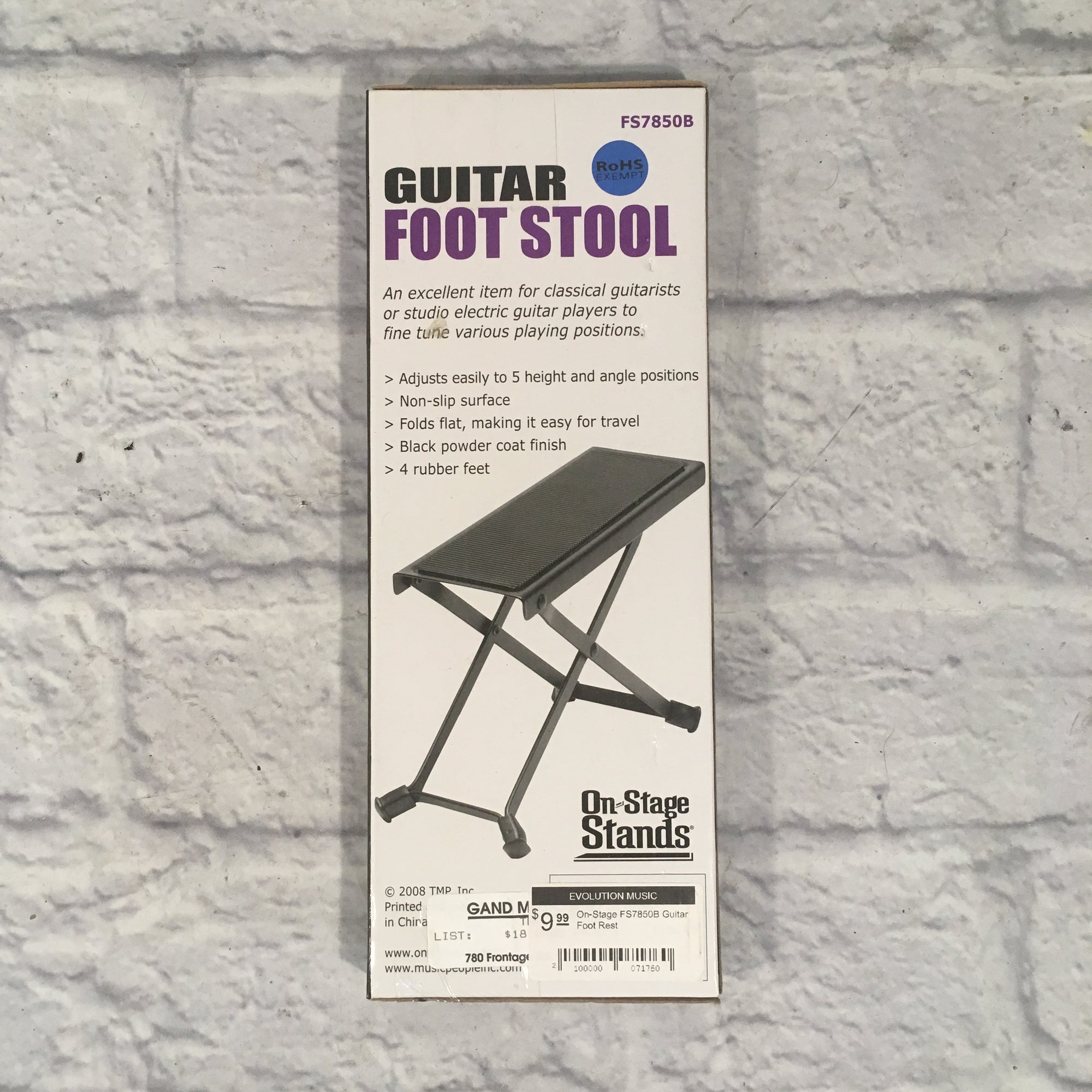 On-Stage FS7850B Guitar Foot Rest