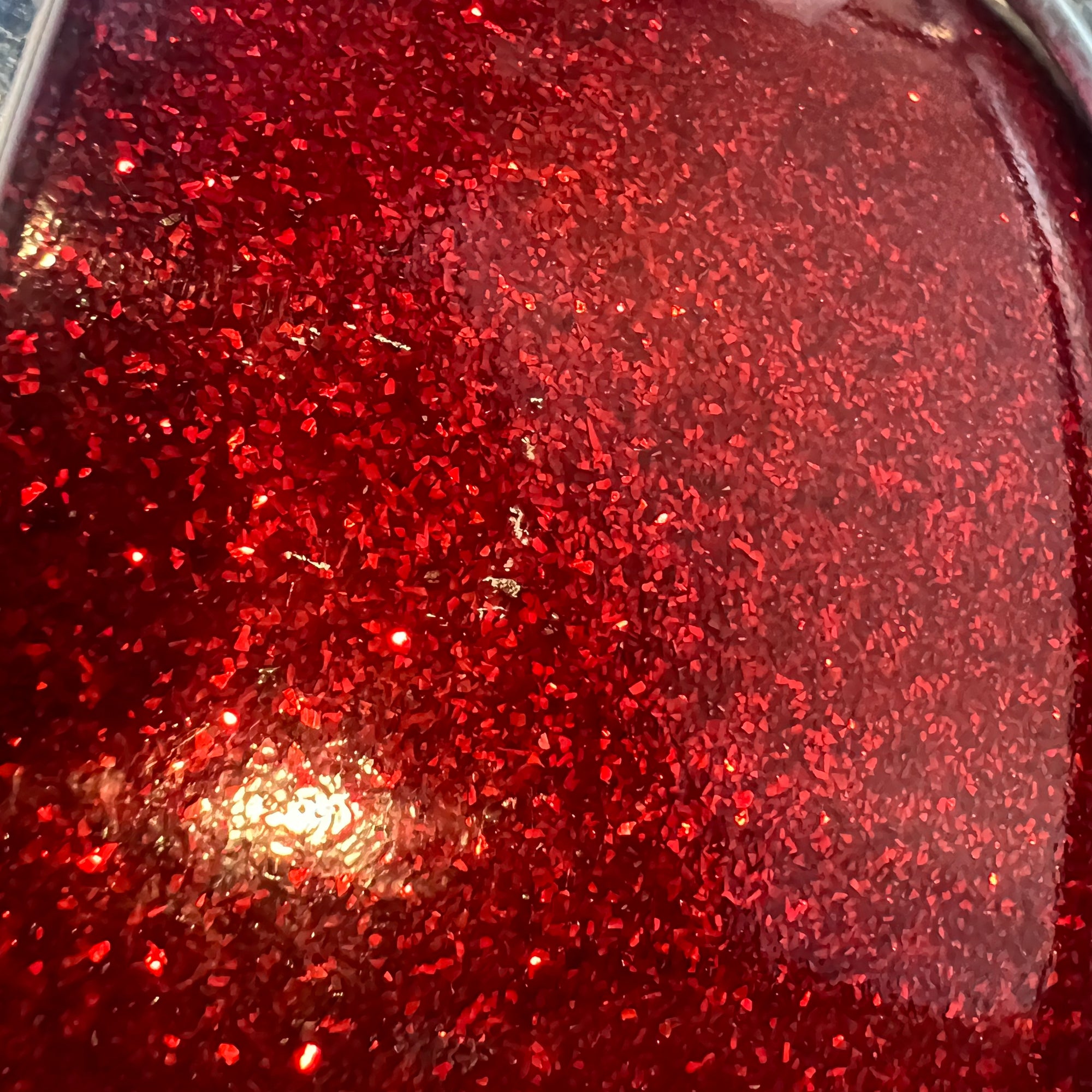 Stewart 14 x 5.5 MIJ Red Sparkle Snare Drum