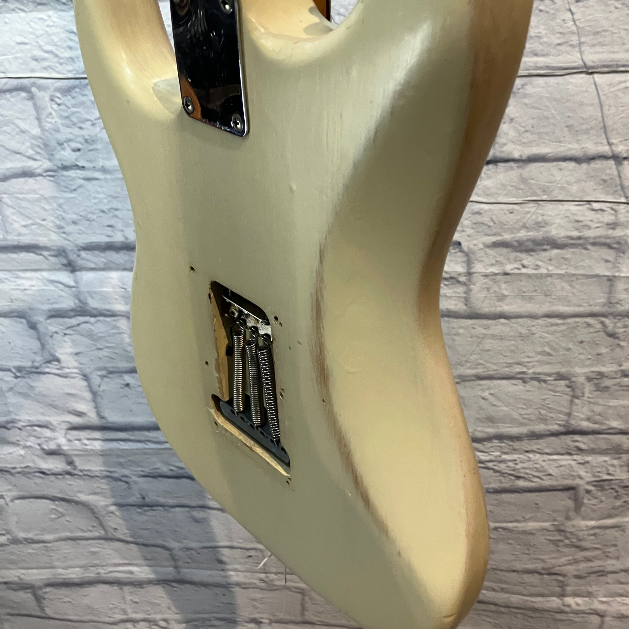 Fender MIM Stratocaster White Blonde Electric Guitar - Refinished