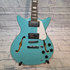 Rafferty Guitars Aqua Semi-Hallow Electric Guitar