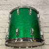 Ludwig 1980s Green ReWrap 15" Tom Roto Toms