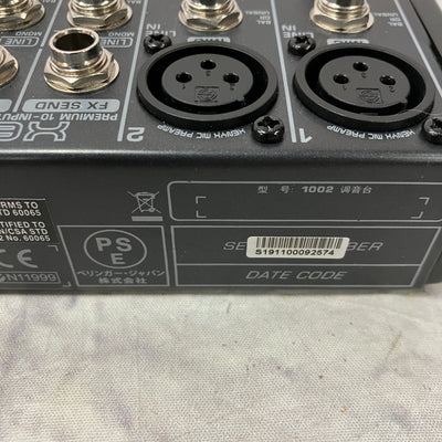 Behringer Xenyx1002 Four Channel Mixer