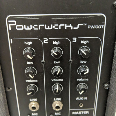Powerwerks PW100T Personal PA System Powered Speaker