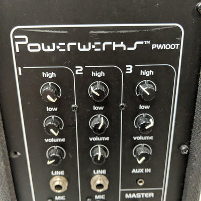Powerwerks PW100T Personal PA System Powered Speaker