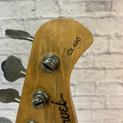 Charvel CX490 4 String Bass As Is Neck Split