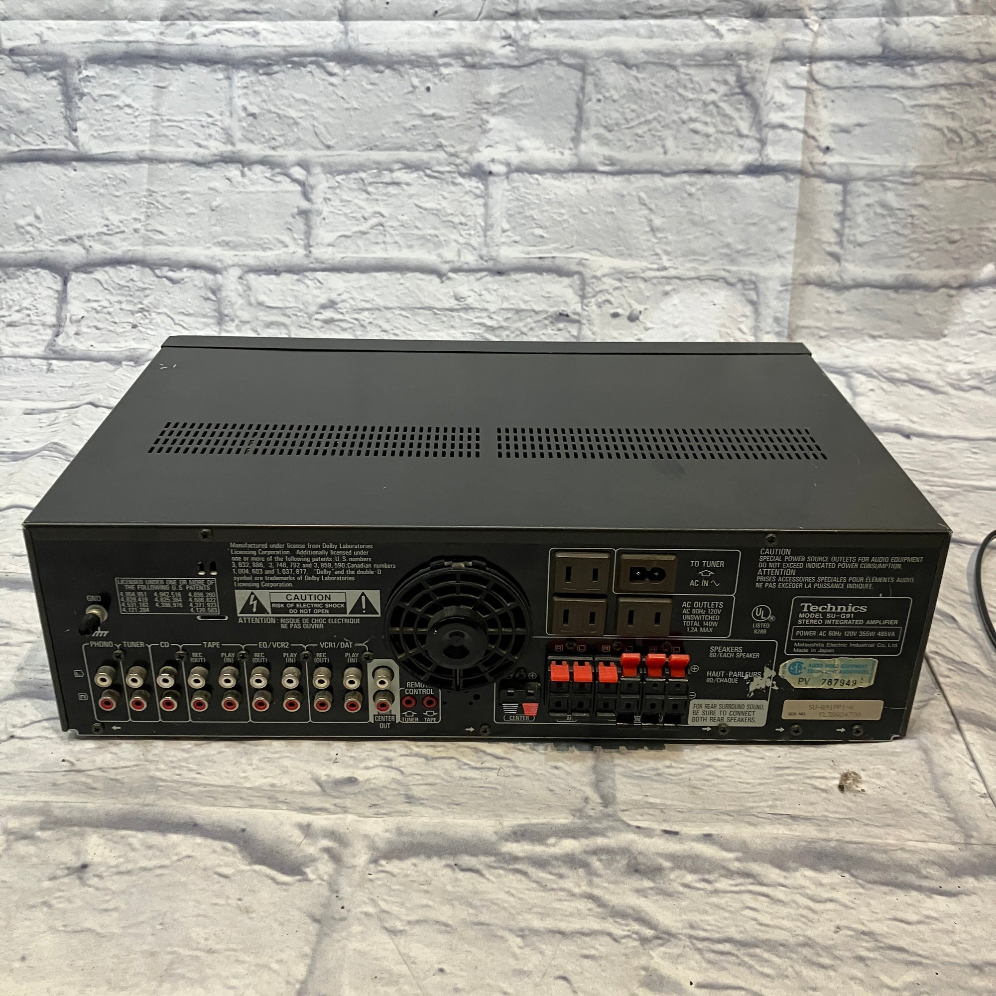 Technics SU-G91 Stereo Amplifier - Evolution Music