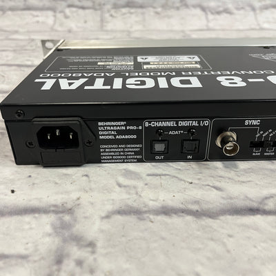 Behringer Ultra Gain Pro 8 ADA8000 8 Preamp Strip