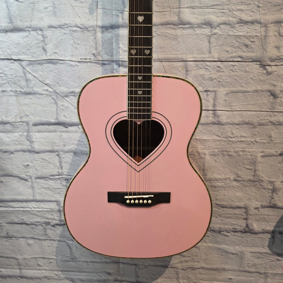 Rafferty Guitars Pink Acoustic